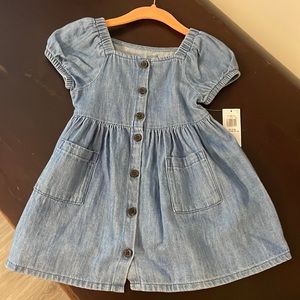 Jean button up dress